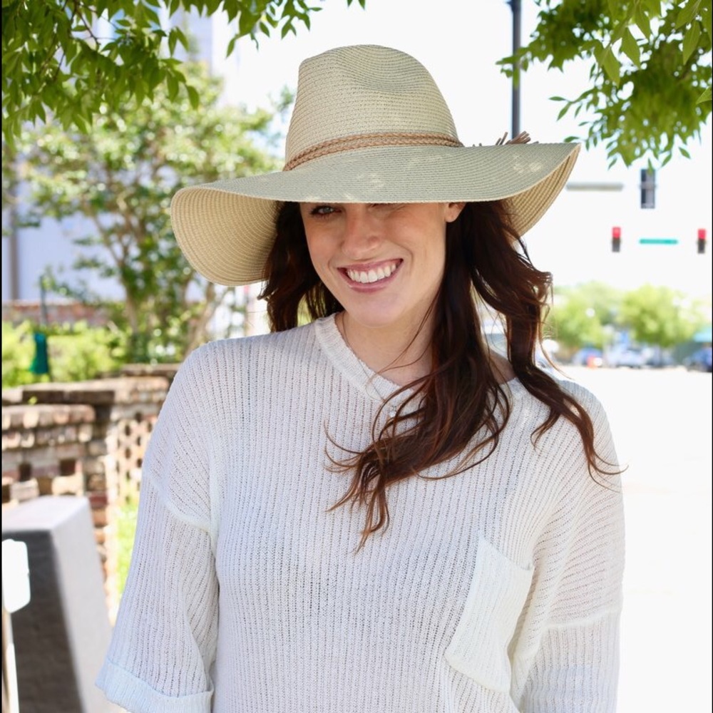 LONDYN WOVEN HAT WITH BRAIDED TASSEL
